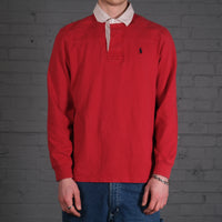 Vintage Polo Ralph Lauren rugby top in red