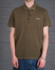 Vintage Stone Island polo shirt in Green