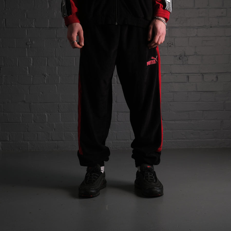 Vintage Puma Valour Tracksuit Set in Red and Black
