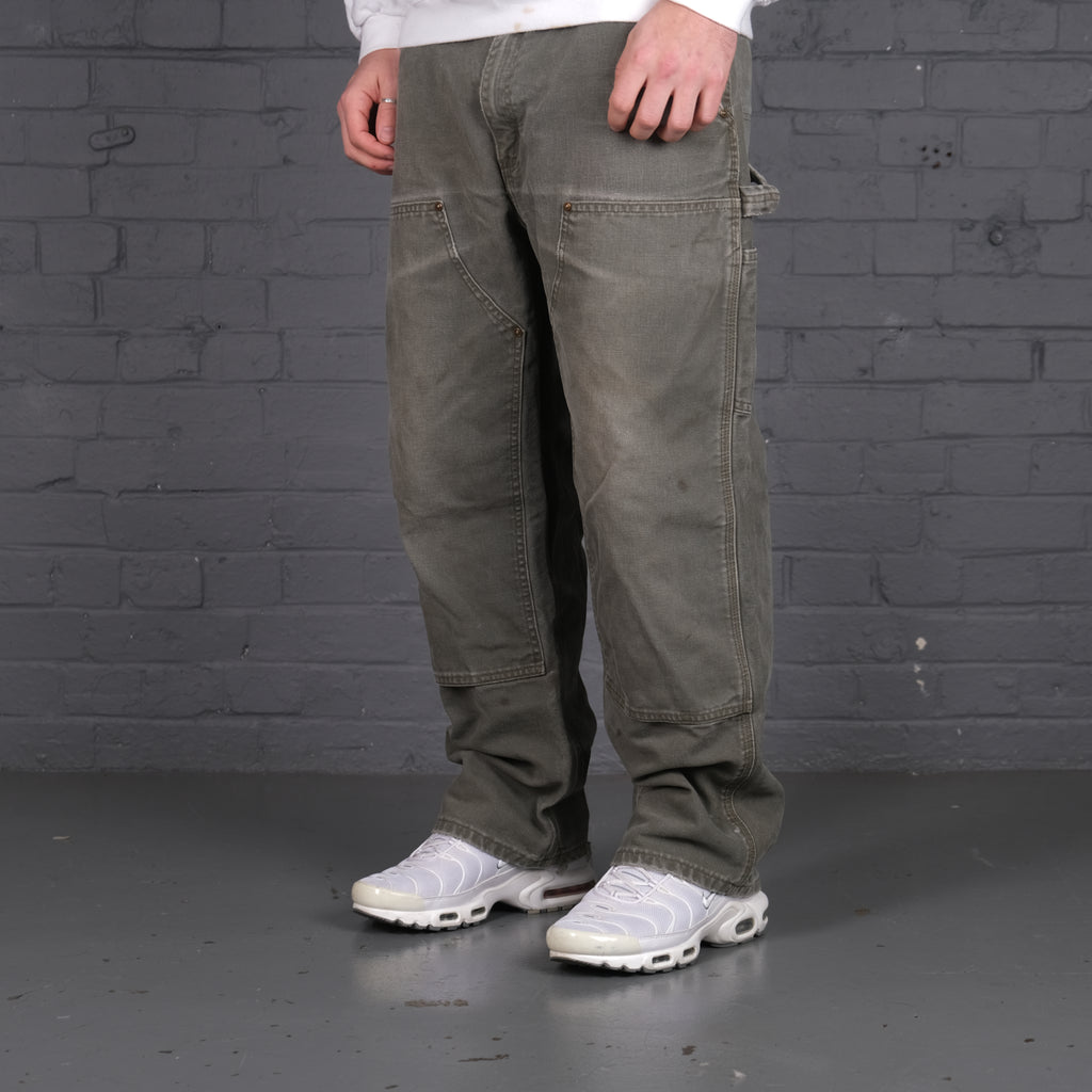 Carhartt Double Knee Jeans in Khaki Green