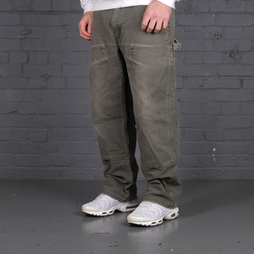Carhartt Double Knee Jeans in Khaki Green