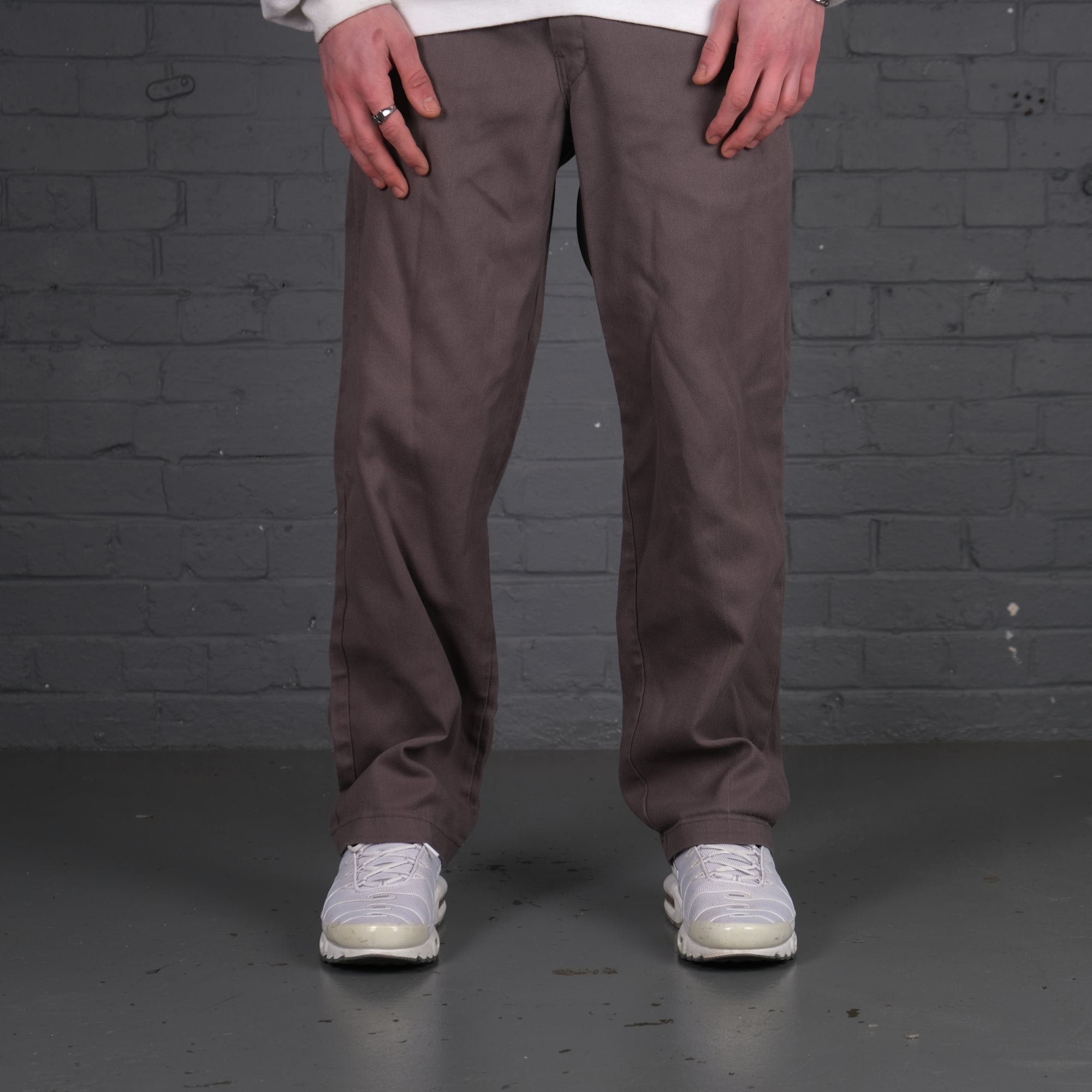 Vintage Dickies 874 chino trousers in Grey