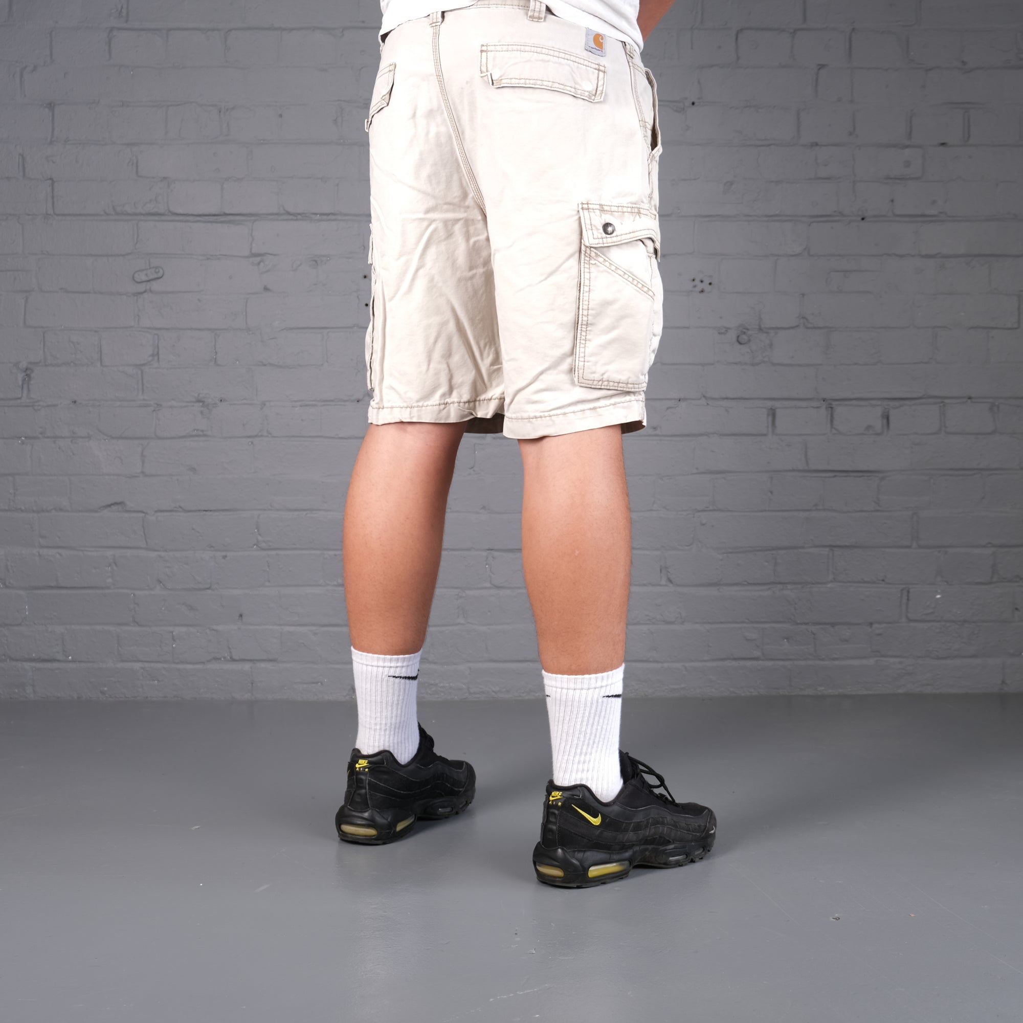 Vintage Carhartt Cargo Shorts in Cream