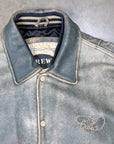 Vintage Crew Leather Varsity Jacket