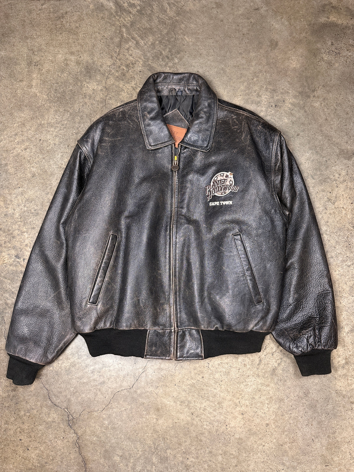 Vintage Planet Hollywood Leather Jacket