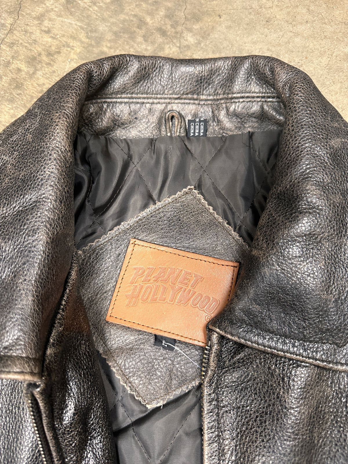 Vintage Planet Hollywood Leather Jacket