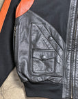 Vintage Harley Davidson Leather Varsity Jacket