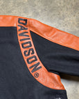 Vintage Harley Davidson Leather Varsity Jacket