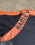 Vintage Harley Davidson Leather Varsity Jacket