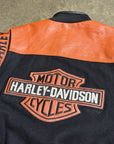 Vintage Harley Davidson Leather Varsity Jacket