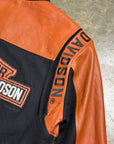 Vintage Harley Davidson Leather Varsity Jacket