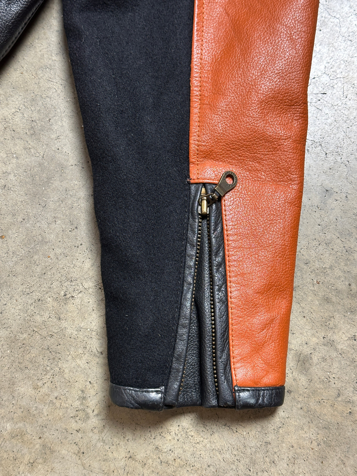Vintage Harley Davidson Leather Varsity Jacket