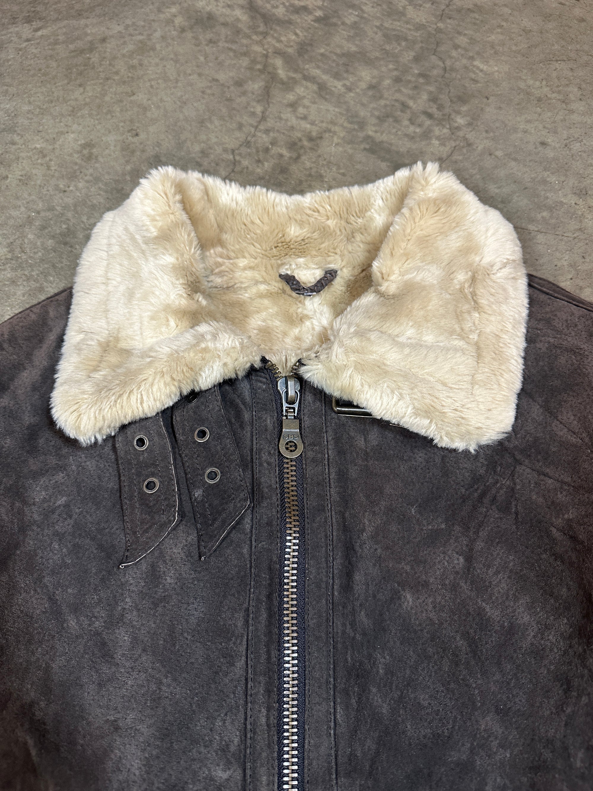 Vintage Shearling Flight Jacket
