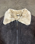 Vintage Shearling Flight Jacket