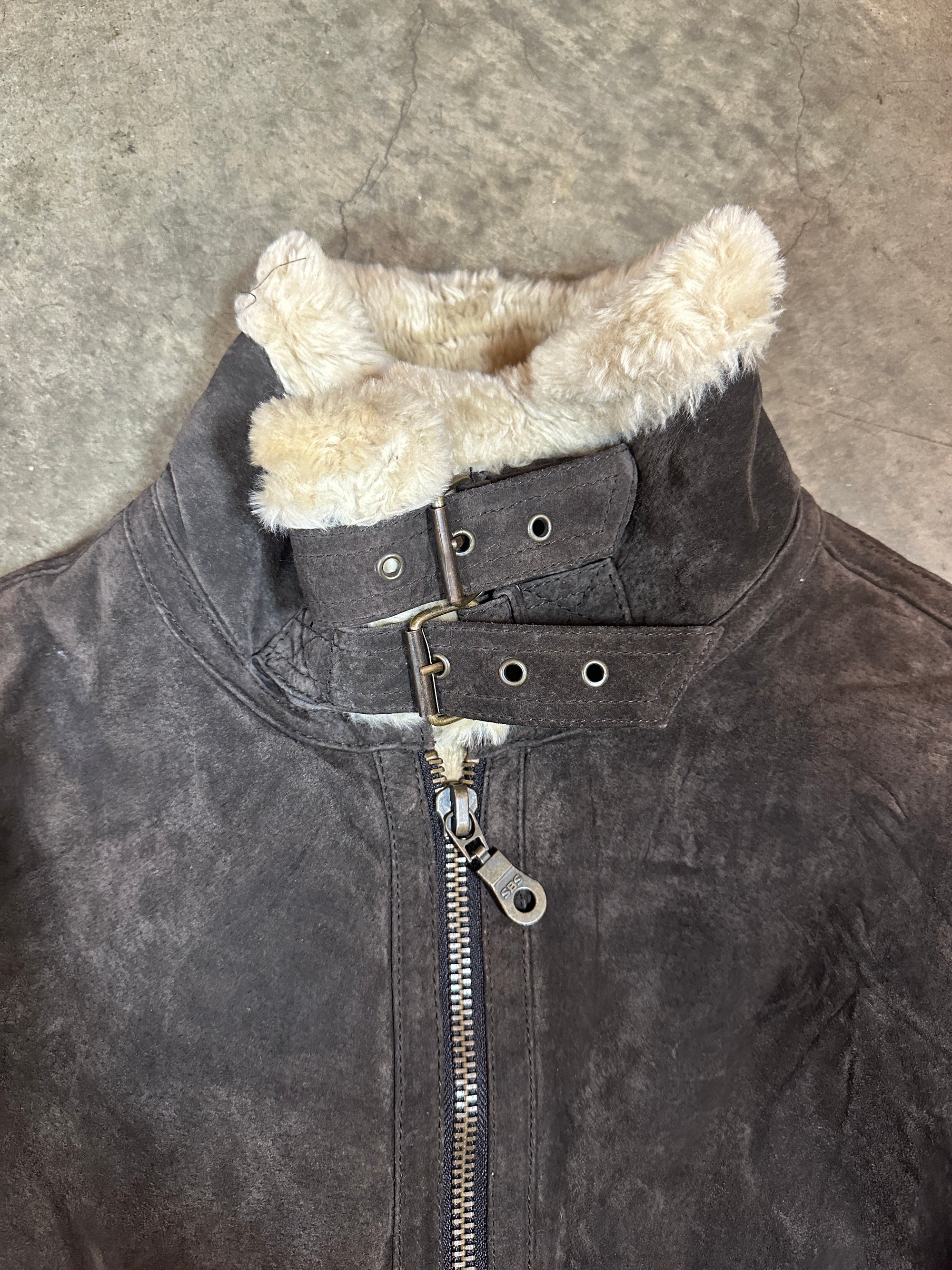 Vintage Shearling Flight Jacket
