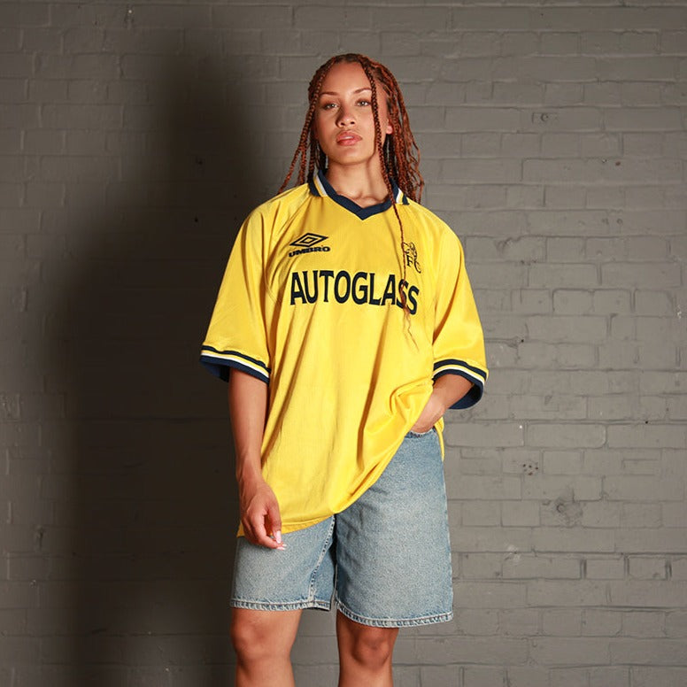 Vintage Umbro Laudrup Chelsea 98-99 Third Kit Football Shirt