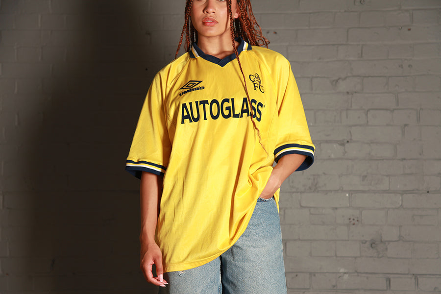 Vintage Umbro Laudrup Chelsea 98-99 Third Kit Football Shirt