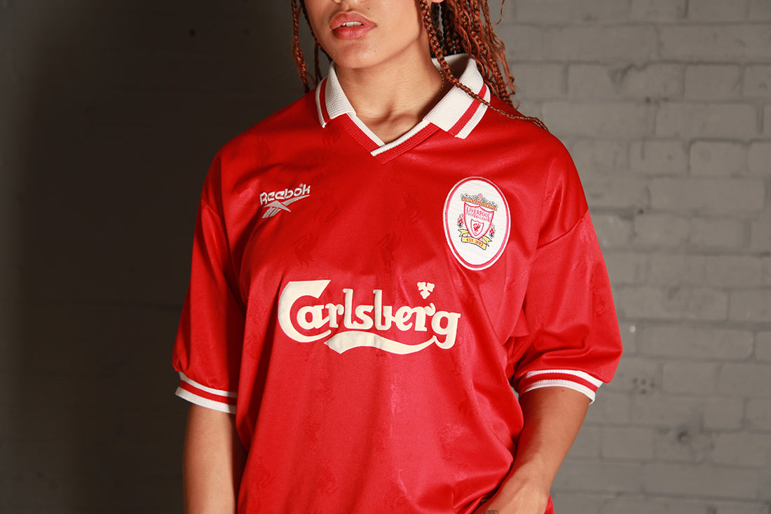 Vintage Reebok Liverpool 96-97 Home Kit Football Shirt
