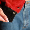 Vintage Bud Nascar Racing Bomber Jacket in Red