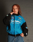 Vintage Viagra Nascar Racing Bomber Jacket in Blue and Black