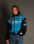 Vintage Viagra Nascar Racing Bomber Jacket in Blue and Black