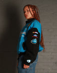 Vintage Viagra Nascar Racing Bomber Jacket in Blue and Black