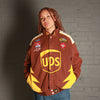 Vintage UPS Nascar Racing Bomber Jacket in Brown