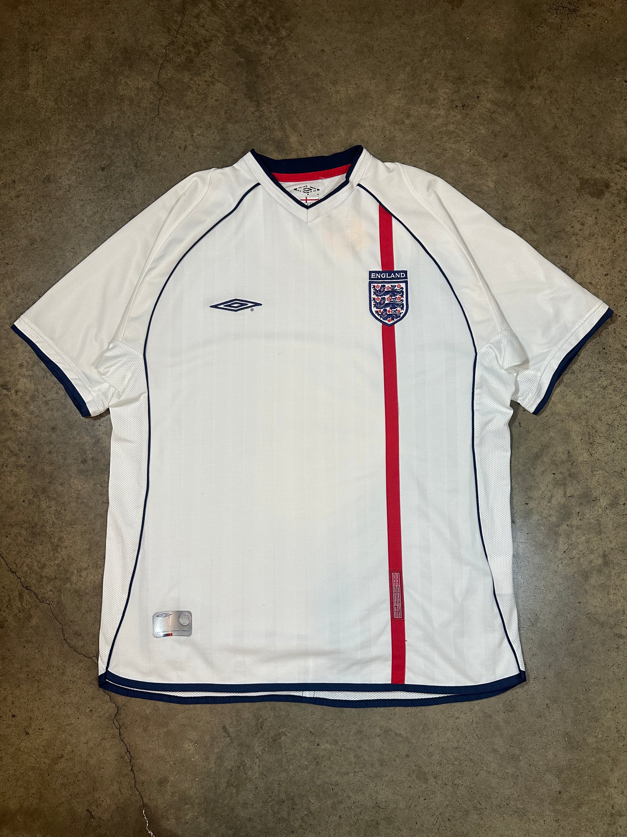Vintage England Umbro '02 England Home Kit Size XL