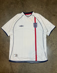 Vintage England Umbro '02 England Home Kit Size XL