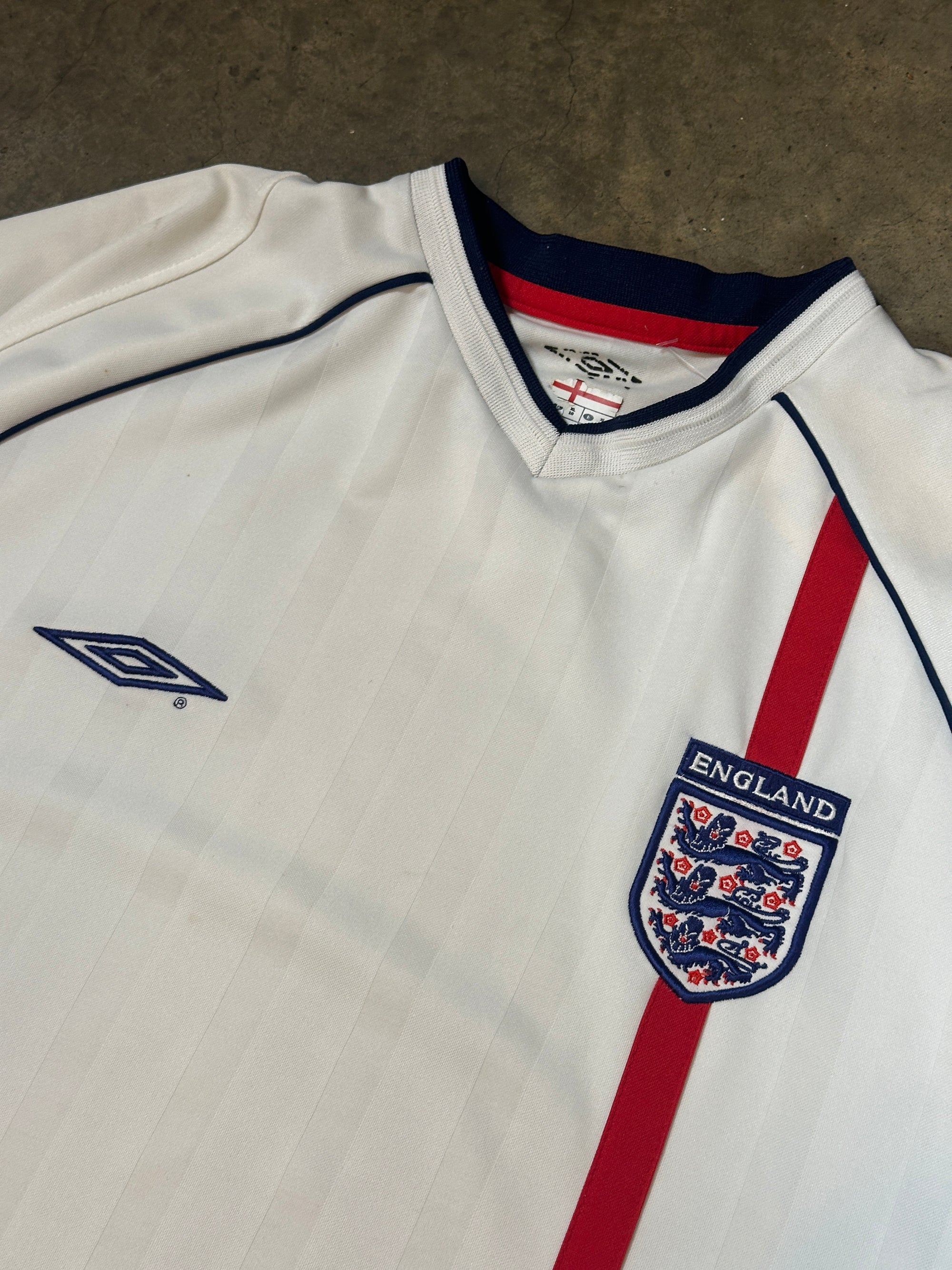 Vintage England Umbro '02 England Home Kit Size XL