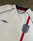 Vintage England Umbro '02 England Home Kit Size XL