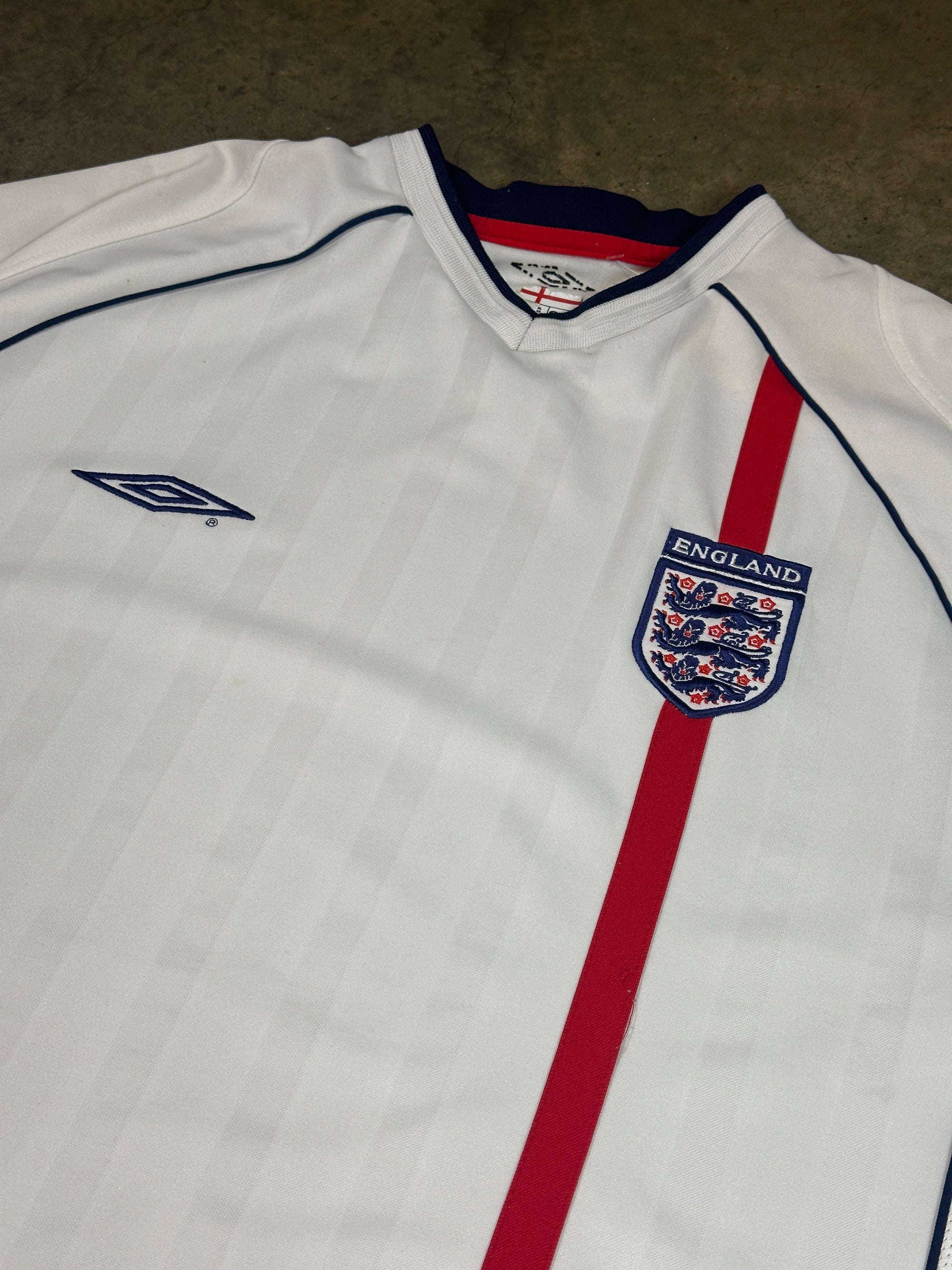 Vintage England Umbro '02 England Home Kit Size XL