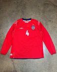 Vintage England Gerrard Umbro '04 England Away Longsleeve