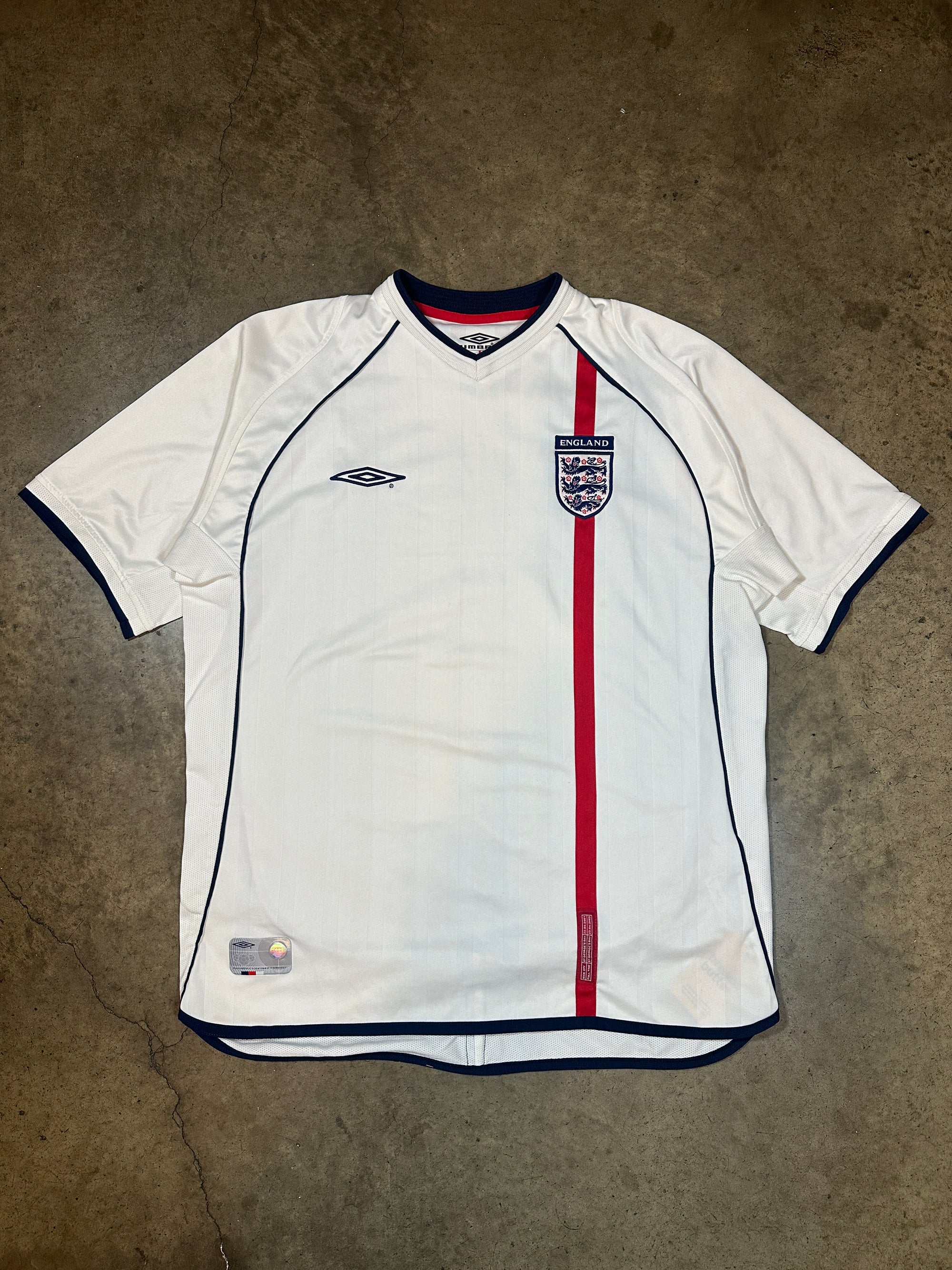 Vintage England Umbro '02 England Home Kit Size L