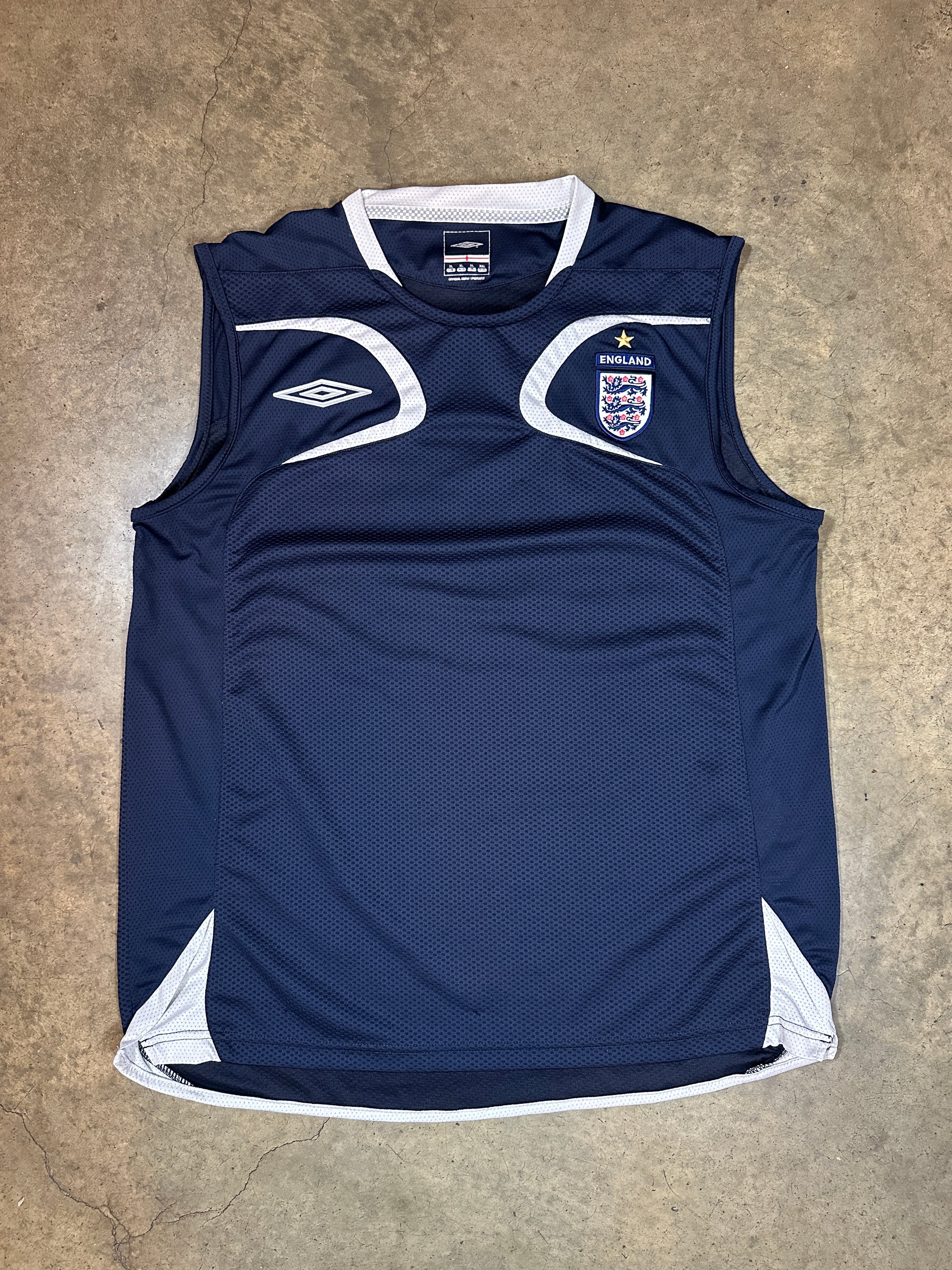 Vintage England Umbro '06 Training Vest