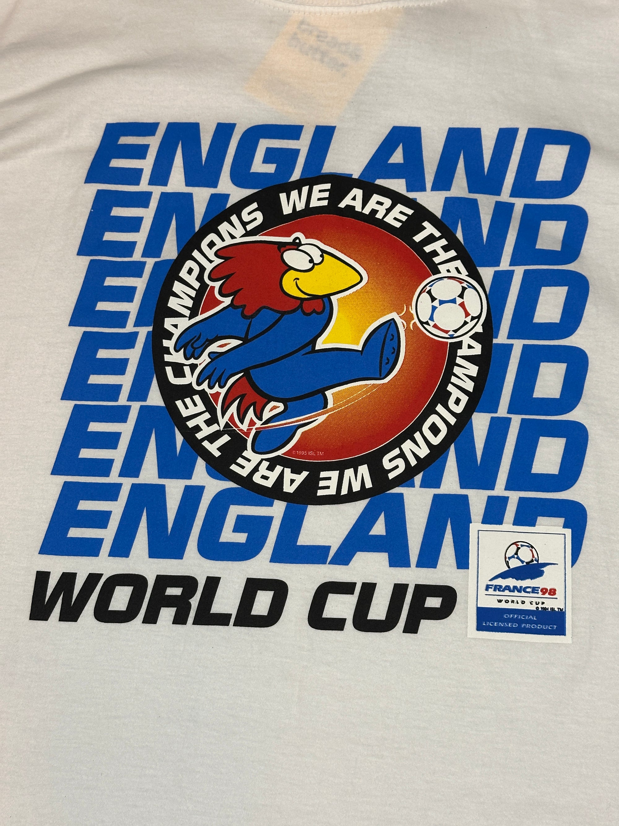 Vintage England '98 World Cup France T-shirt