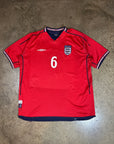 Vintage England Umbro '02 Campbell England Reversible Away Kit
