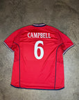 Vintage England Umbro '02 Campbell England Reversible Away Kit
