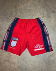 Vintage England '97 Umbro Green Flag Training Shorts