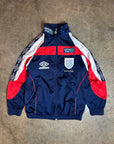 Vintage England '98 Umbro Green Flag Track Jacket