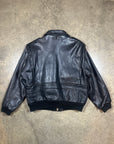 Vintage Leather Jacket in heavy black leather
