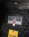 Vintage Malrboro Leather Racing Jacket in heavy red and white leather