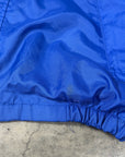 Vintage Marlboro 90s Windbreaker with detachable hood in bright blue