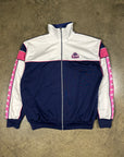 Vintage Kappa Women's 90s Tracksuit in navy blue and pink