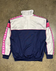 Vintage Kappa Women's 90s Tracksuit in navy blue and pink