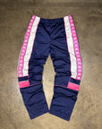 Vintage Kappa Women's 90s Tracksuit in navy blue and pink