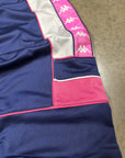 Vintage Kappa Women's 90s Tracksuit in navy blue and pink