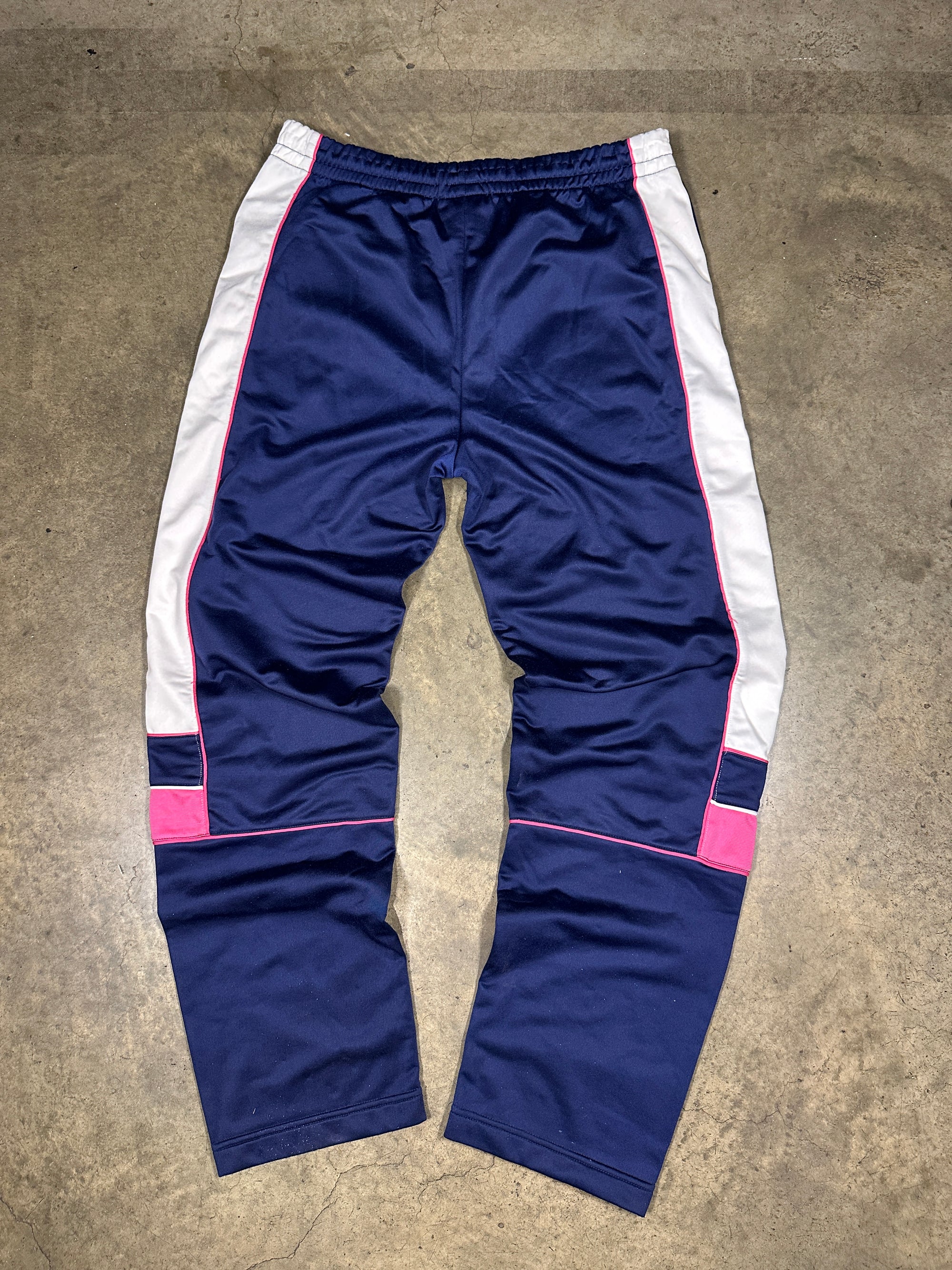 Vintage Kappa Women's 90s Tracksuit in navy blue and pink