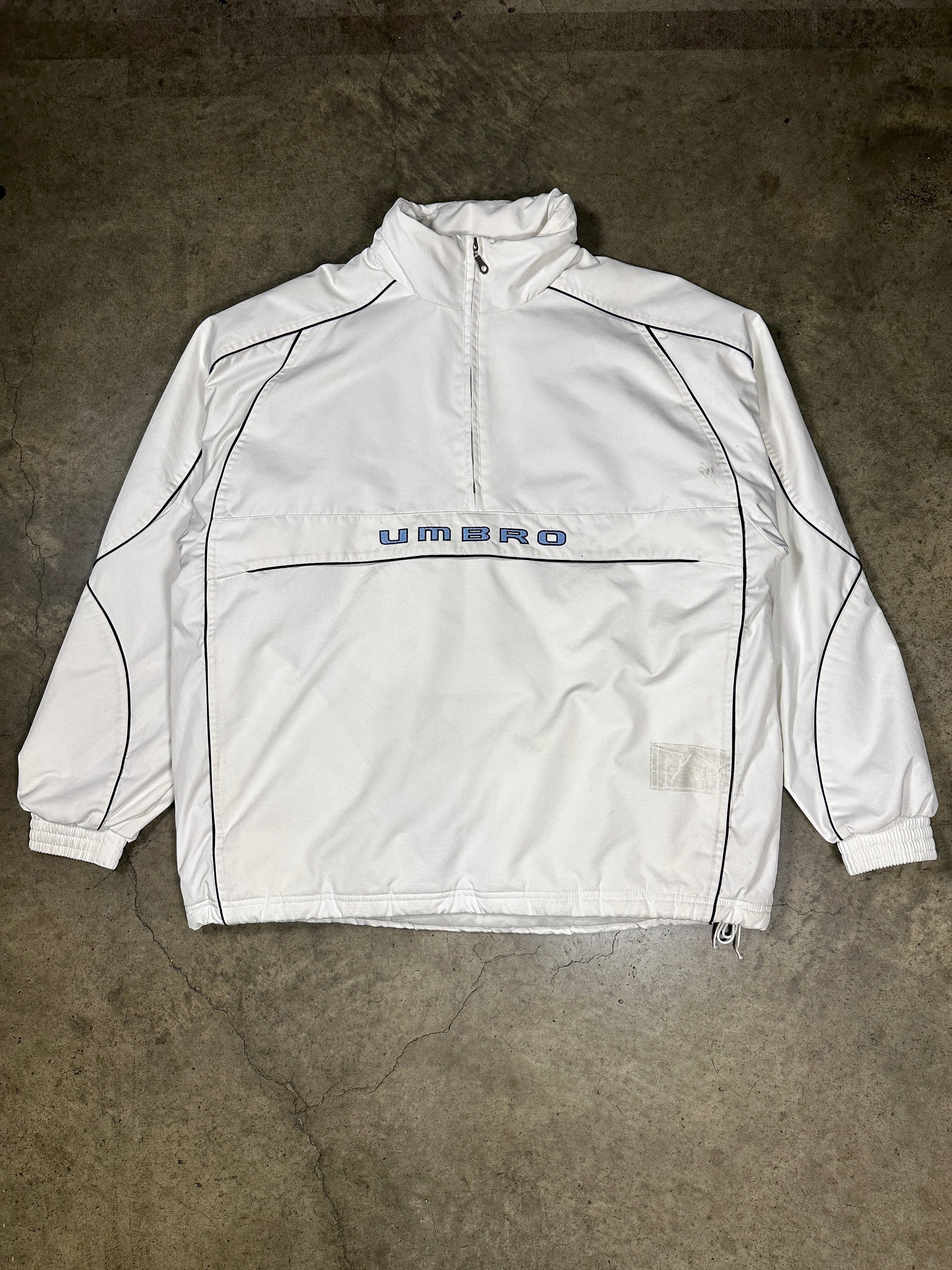 Vintage Umbro Half-Zip Anorak Puffer Jacket with detachable hood
