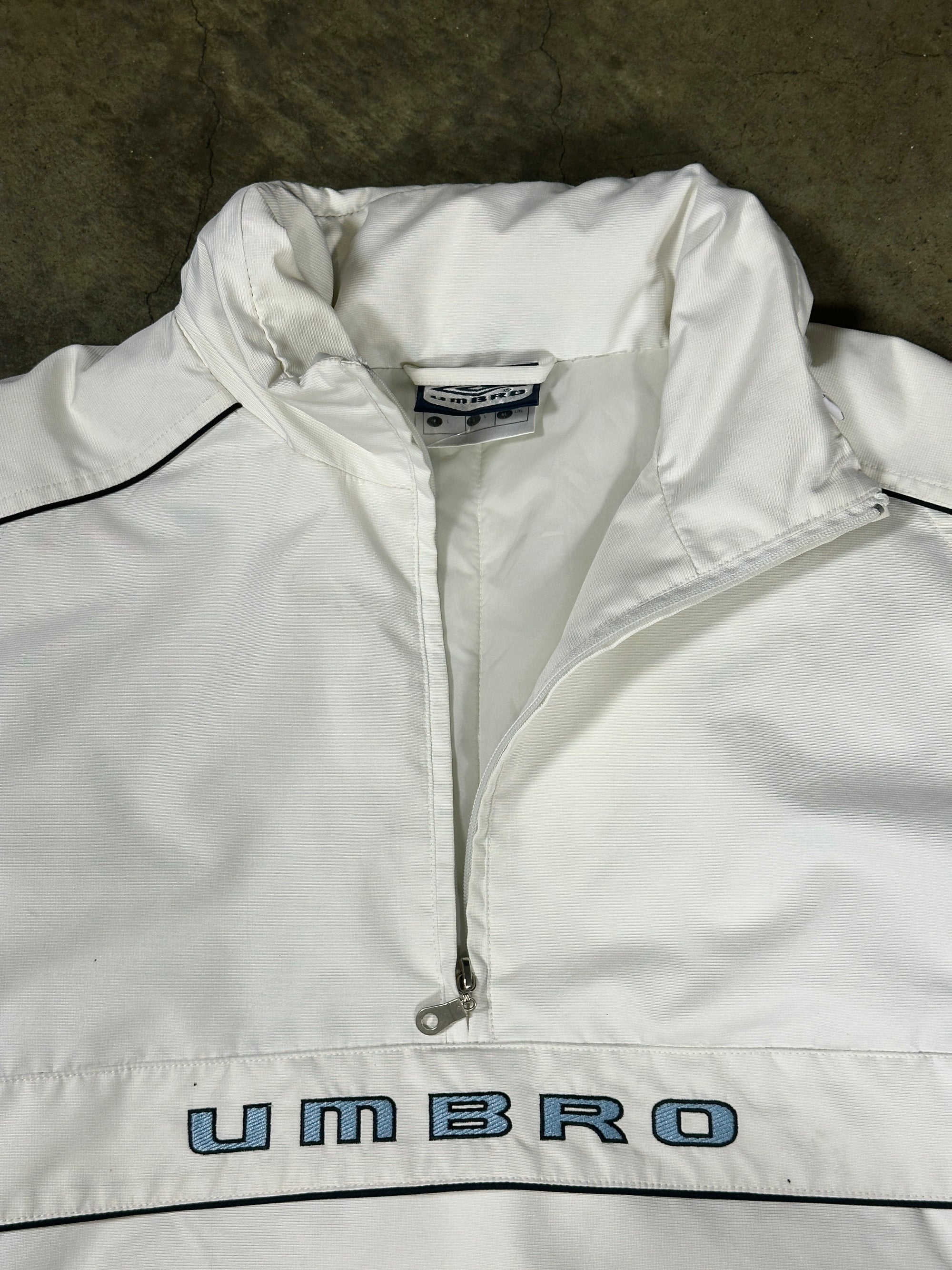 Vintage Umbro Half-Zip Anorak Puffer Jacket with detachable hood